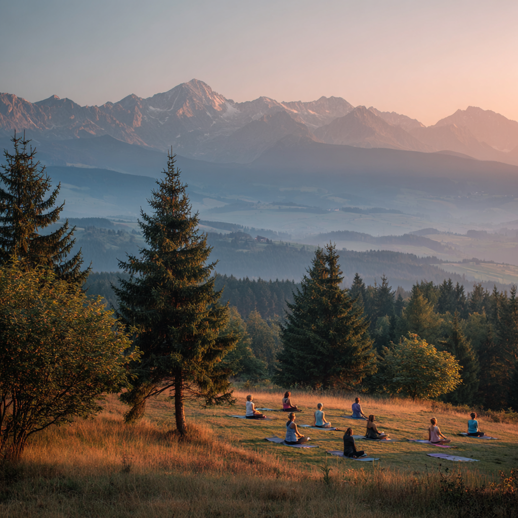 Групові заняття йогою в студії